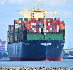 Stacks of Shipping Containers on a Cargo Ship